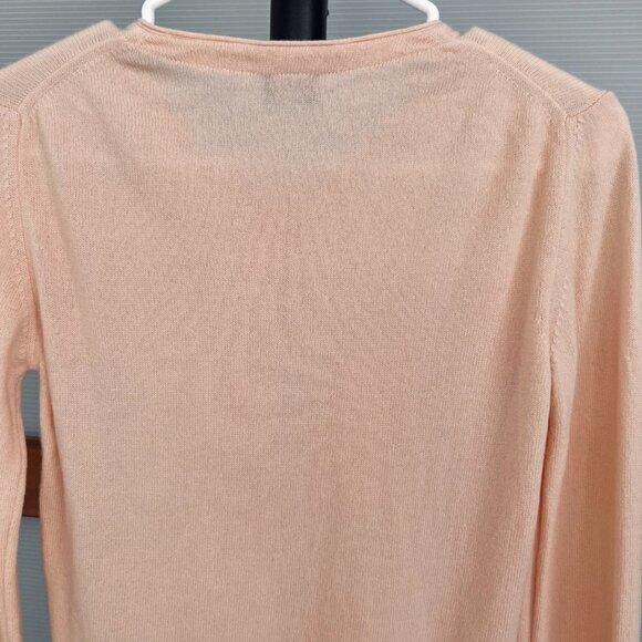 Vintage 100% Cashmere C&A Your‎ Sixth Sense Pink Cardigan Sz XS - Picture 8 of 14
